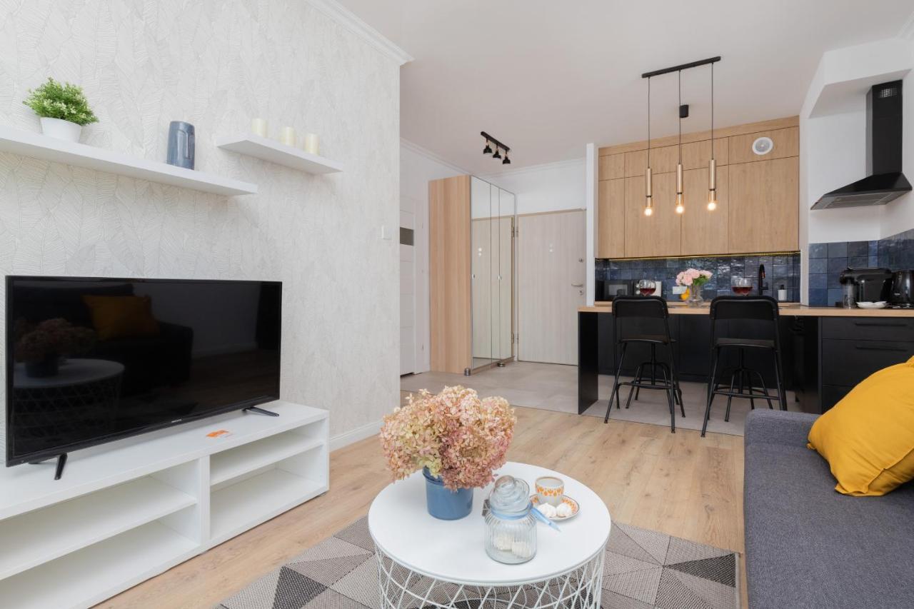 Modern Apartment With Balcony By Noclegi Renters กดัญสก์ ภายนอก รูปภาพ